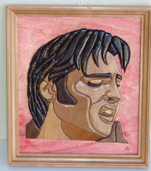 Intarsio Elvis Presley