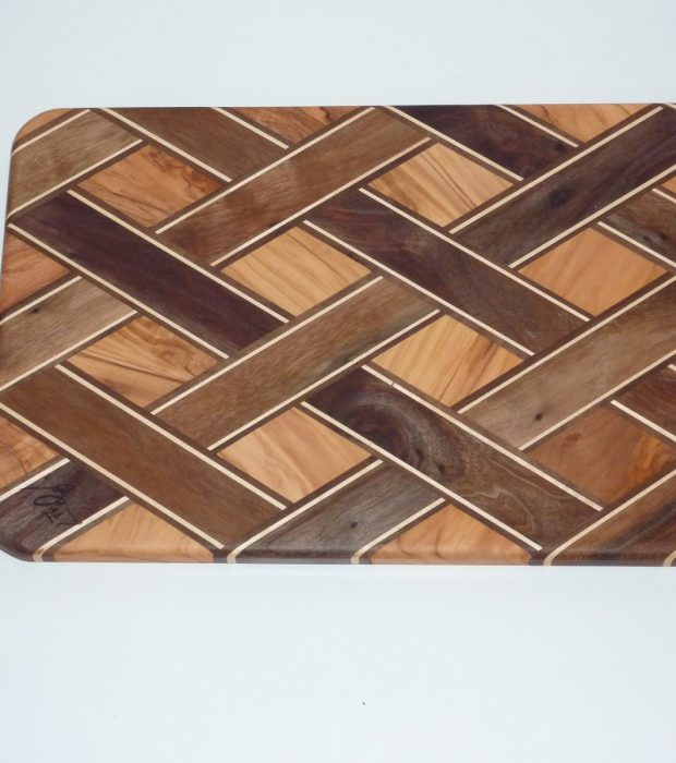 Tagliere intrecciato diagonale