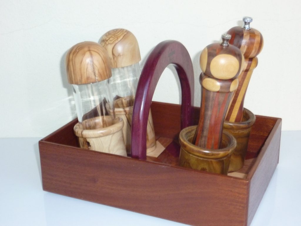 vassoio da tavolo necessaire condimento